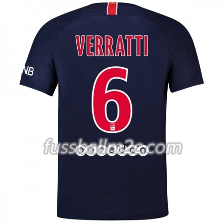 Fußballtrikots Paris Saint-Germain Verratti 6 Heim Trikotsatz 2018-2019